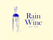 rain wine animated logo